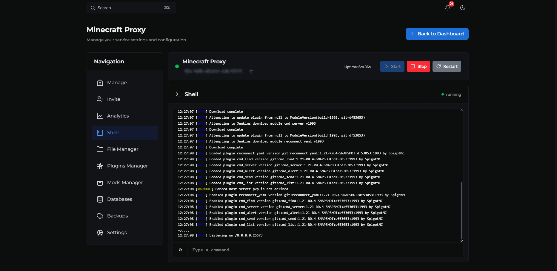 Real-Time Console